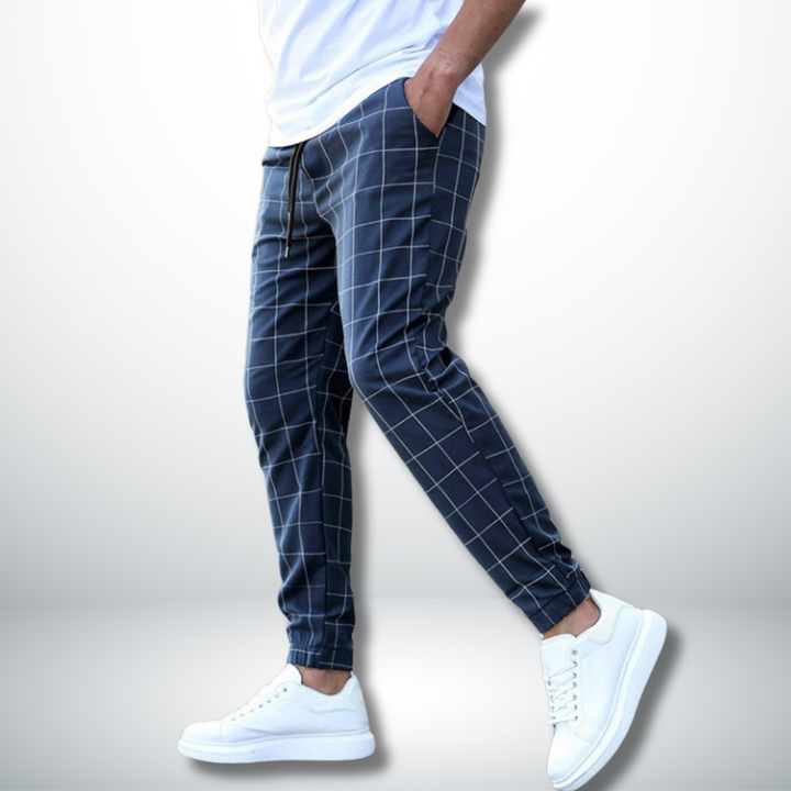 Leland | Pantalon confortable avec motif à carreaux