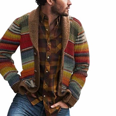 Arlo | Cardigan tricoté à col châle chaud pour homme