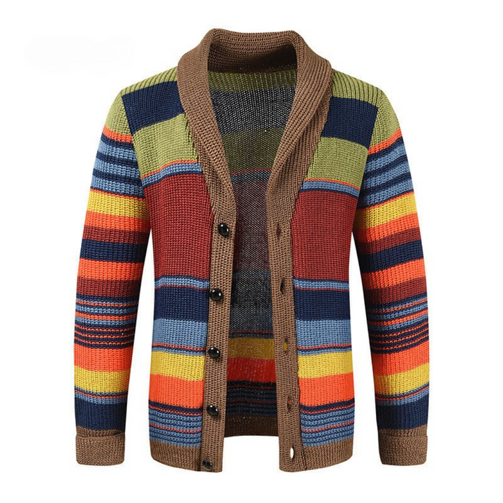 Arlo | Cardigan tricoté à col châle chaud pour homme