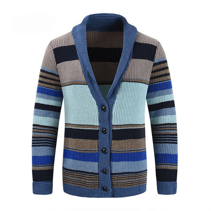 Arlo | Cardigan tricoté à col châle chaud pour homme