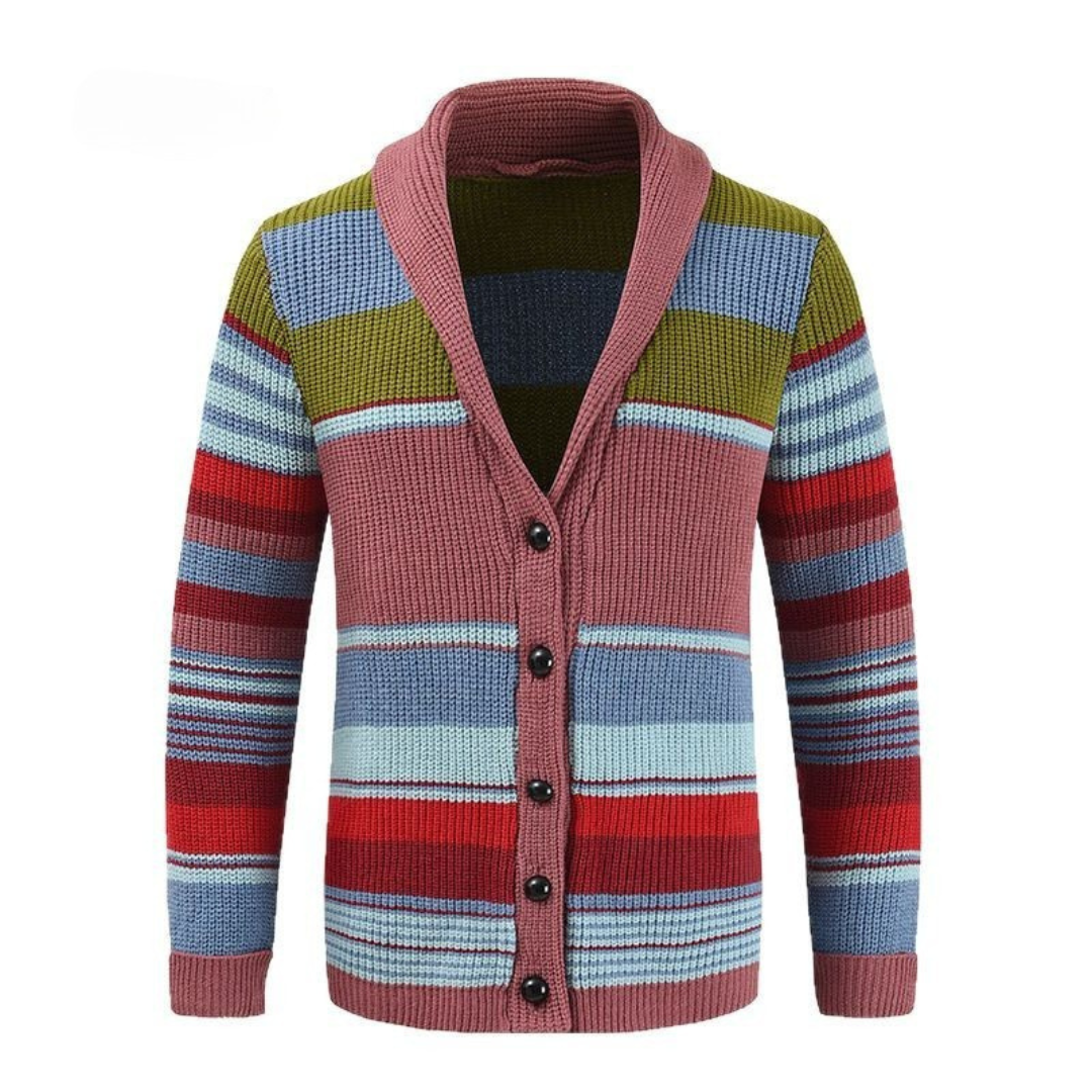 Arlo | Cardigan tricoté à col châle chaud pour homme