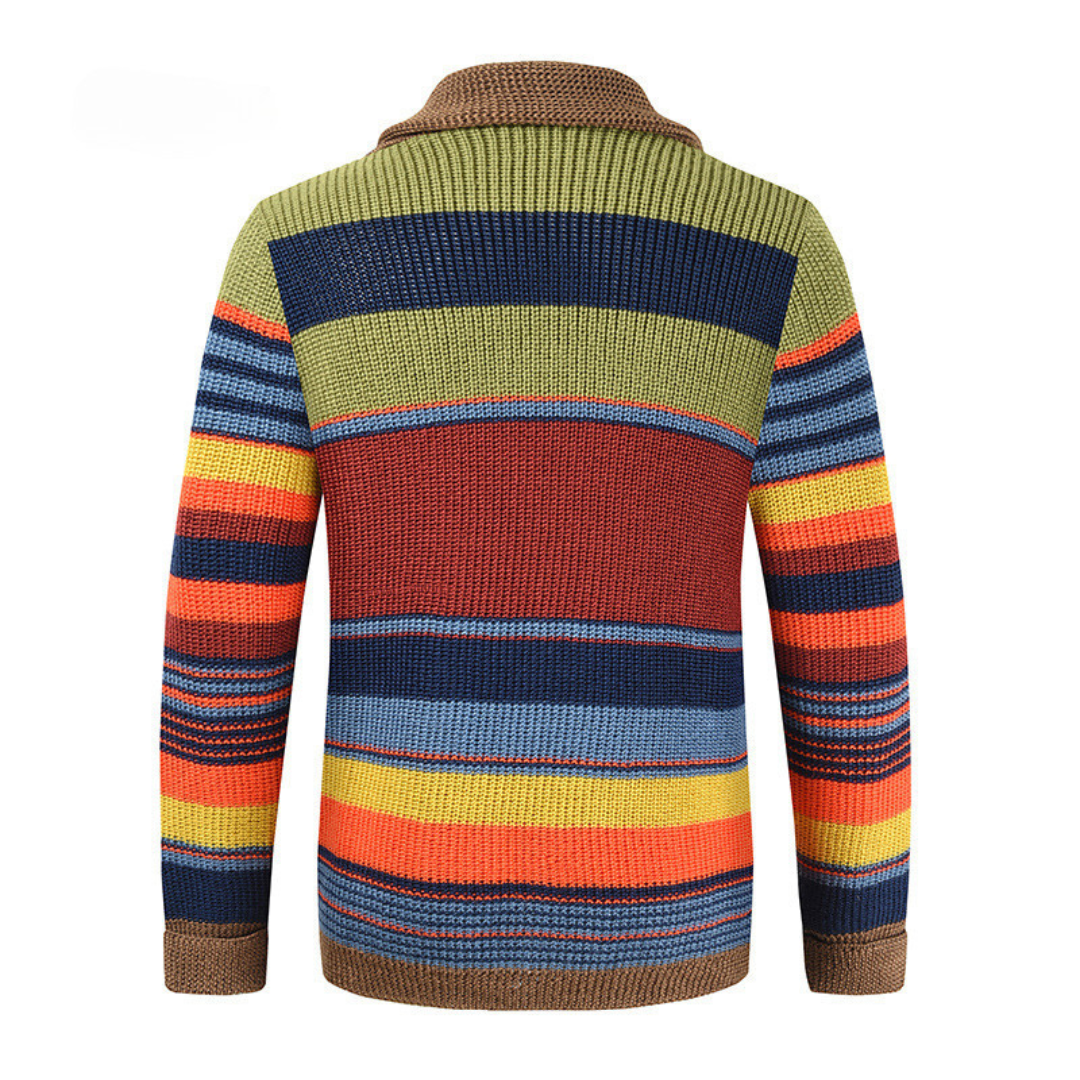 Arlo | Cardigan tricoté à col châle chaud pour homme