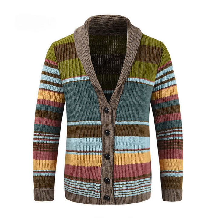 Arlo | Cardigan tricoté à col châle chaud pour homme