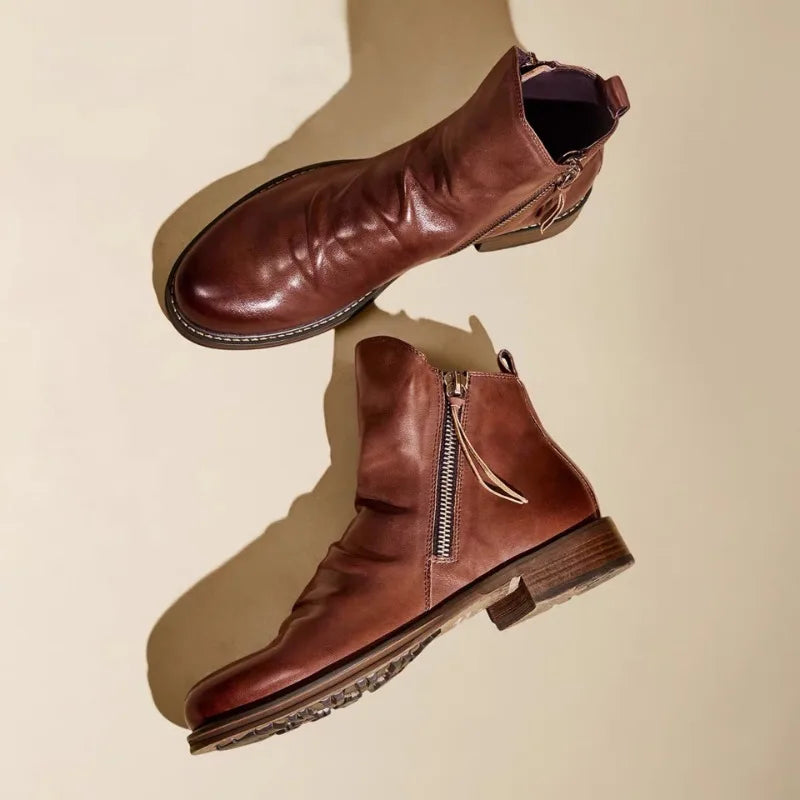 Olly - Bottines Chelsea en cuir