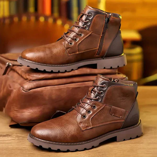 Jéthro | Bottes à lacets en cuir de qualité supérieure