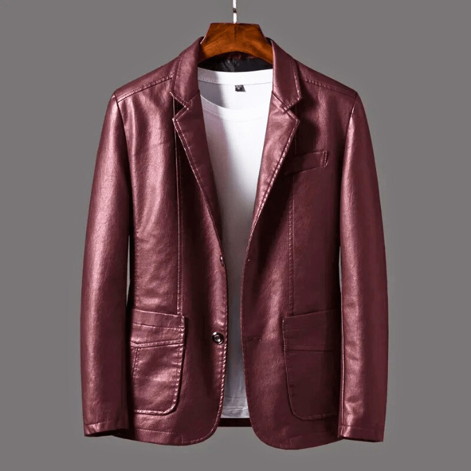 Alonzo | Veste en Cuir avec Charme Intemporel et Confort Inégalé pour Hommes